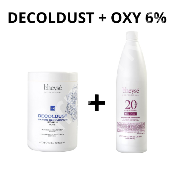 DECOLDUST BLEACHING POWDER BLUE - odbarvovací melírovací prášek + oxy ZDARMA (2)