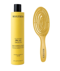SMOOTH KIT  - uhlazující, regenerační šampon + kartáč ZDARMA (3)