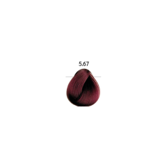 EVOCOLOR new - 5,67 - světle hnědá červená fialová